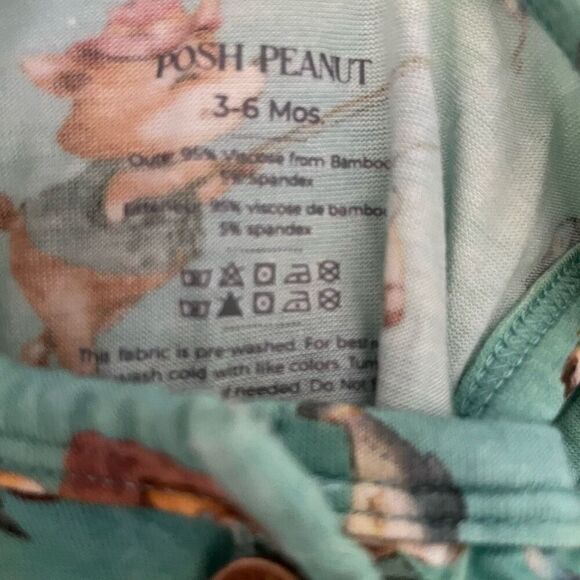 Posh Peanut Henley Racerback Romper Size 3-6 Months - Picture 7 of 7